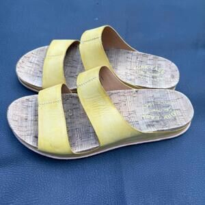 Kork-Ease Tutsi‎ Dual-Band Leather Slip On Sandal Women's Size 9